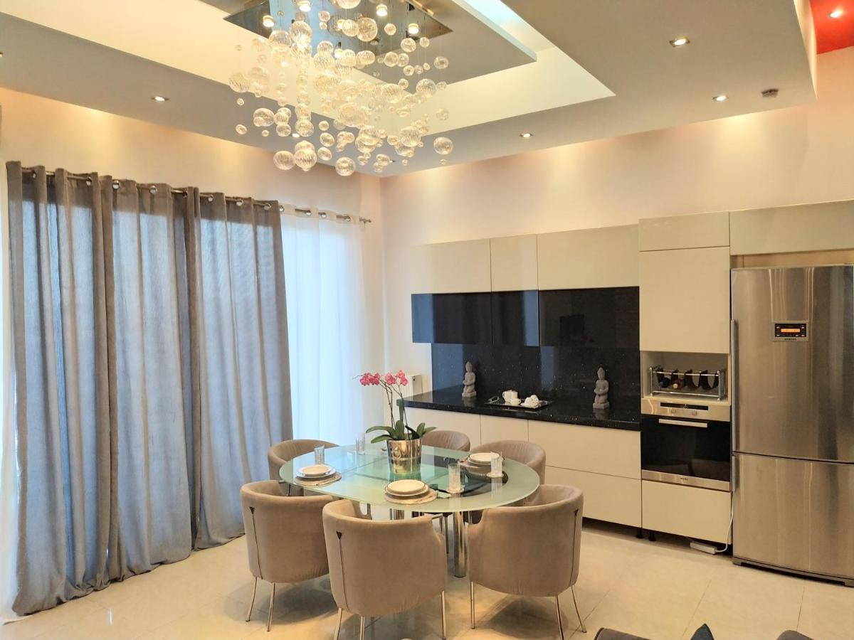 Luxury Apartment With Sea View Near Kallithea Koskinou  Bagian luar foto