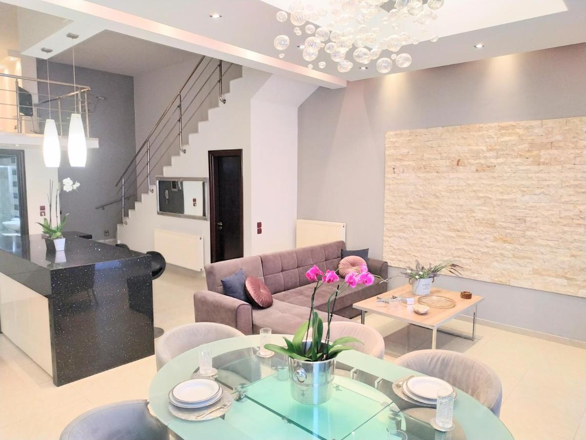 Luxury Apartment With Sea View Near Kallithea Koskinou  Bagian luar foto