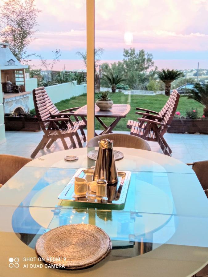 Luxury Apartment With Sea View Near Kallithea Koskinou  Bagian luar foto