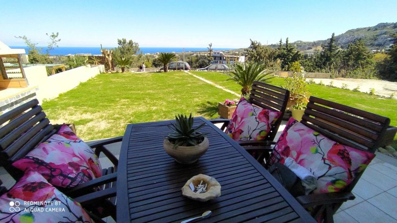 Luxury Apartment With Sea View Near Kallithea Koskinou  Bagian luar foto