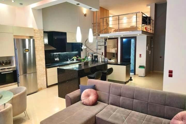 Luxury Apartment With Sea View Near Kallithea Koskinou  Bagian luar foto